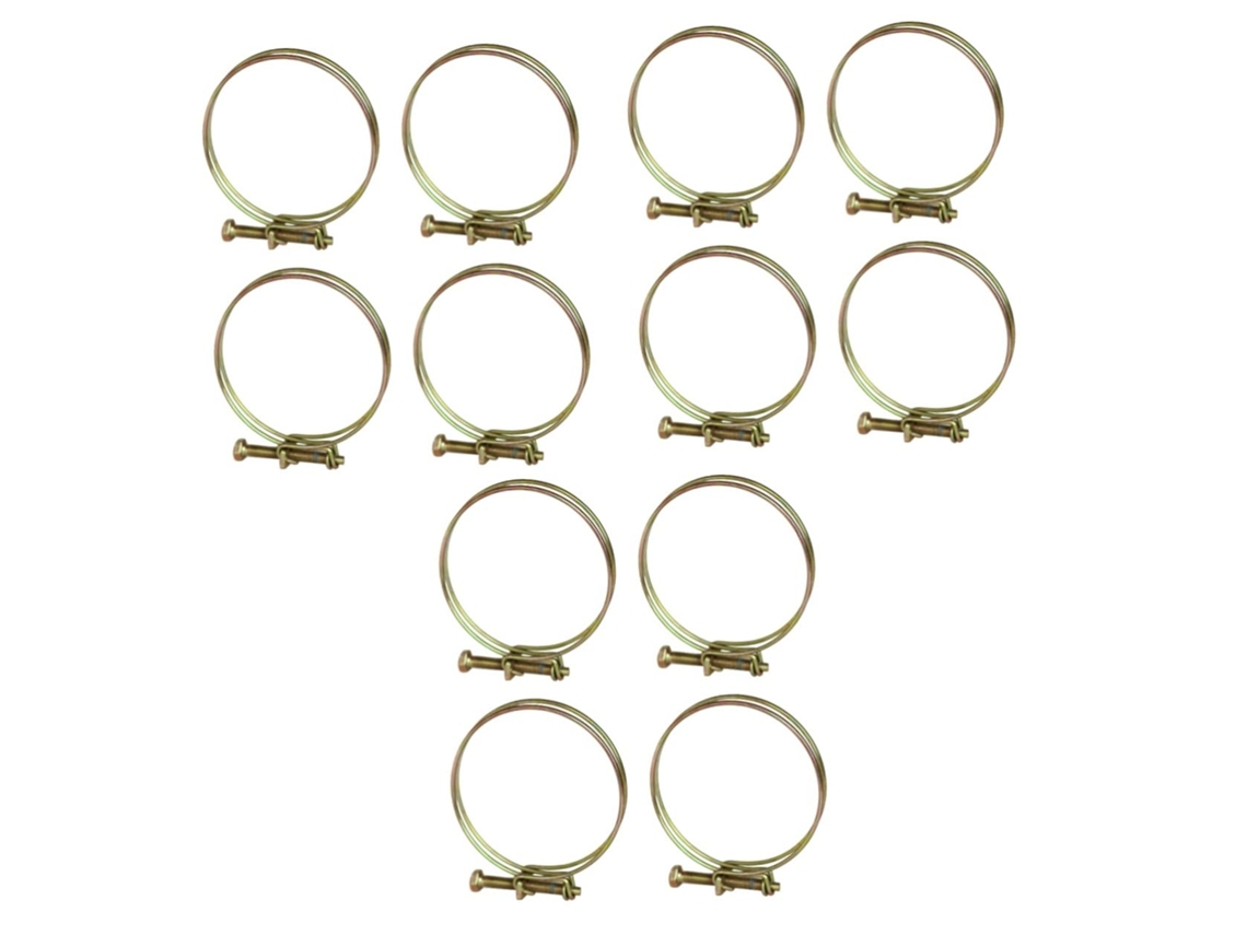 Abraçadeiras De Mangueira De Aço Inoxidável, Conjunto De 12 Peças.