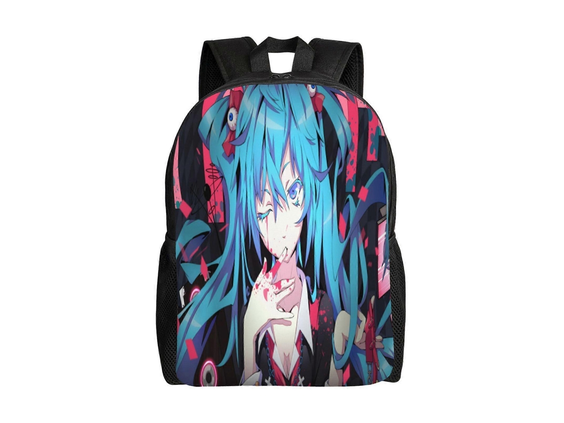 Mochila Hatsune Miku R10 Para Estudantes, Leve E Estilosa, Impermeável E Com Alça De Ombro Ajustável.