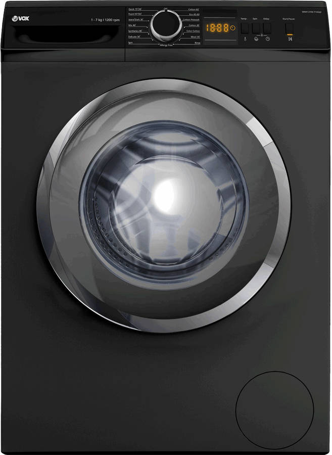 Máquina de Lavar Roupa VOX WM1270LT14GD (7 kg - 1200 rpm - Cinzento)