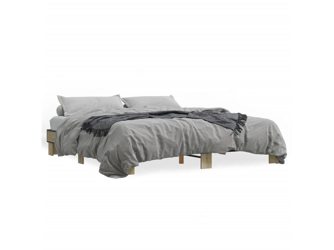 Bed Frame, Bed Frames Vidaxl Marrom Madeira Processada (160 X 200 Cm)