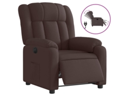 Electric Recliner Chair, Electric Recliner Chairs Vidaxl Marrom Tecido