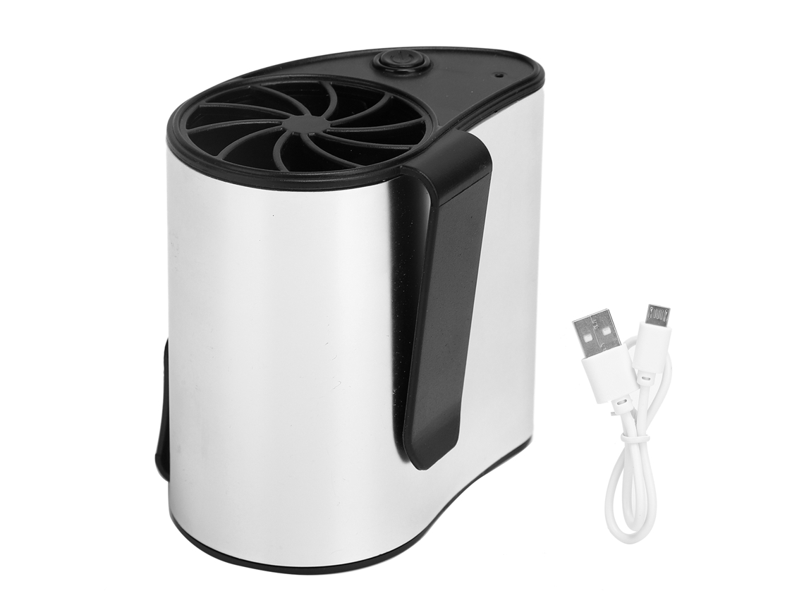Ventilador Mali de Cintura Usb, Leve, Compacto, 3 Velocidades, Para Pesca, Corrida, Camping