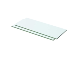 Vidaxl Prateleiras 2 Pcs 50x15 Cm Vidro Transparente