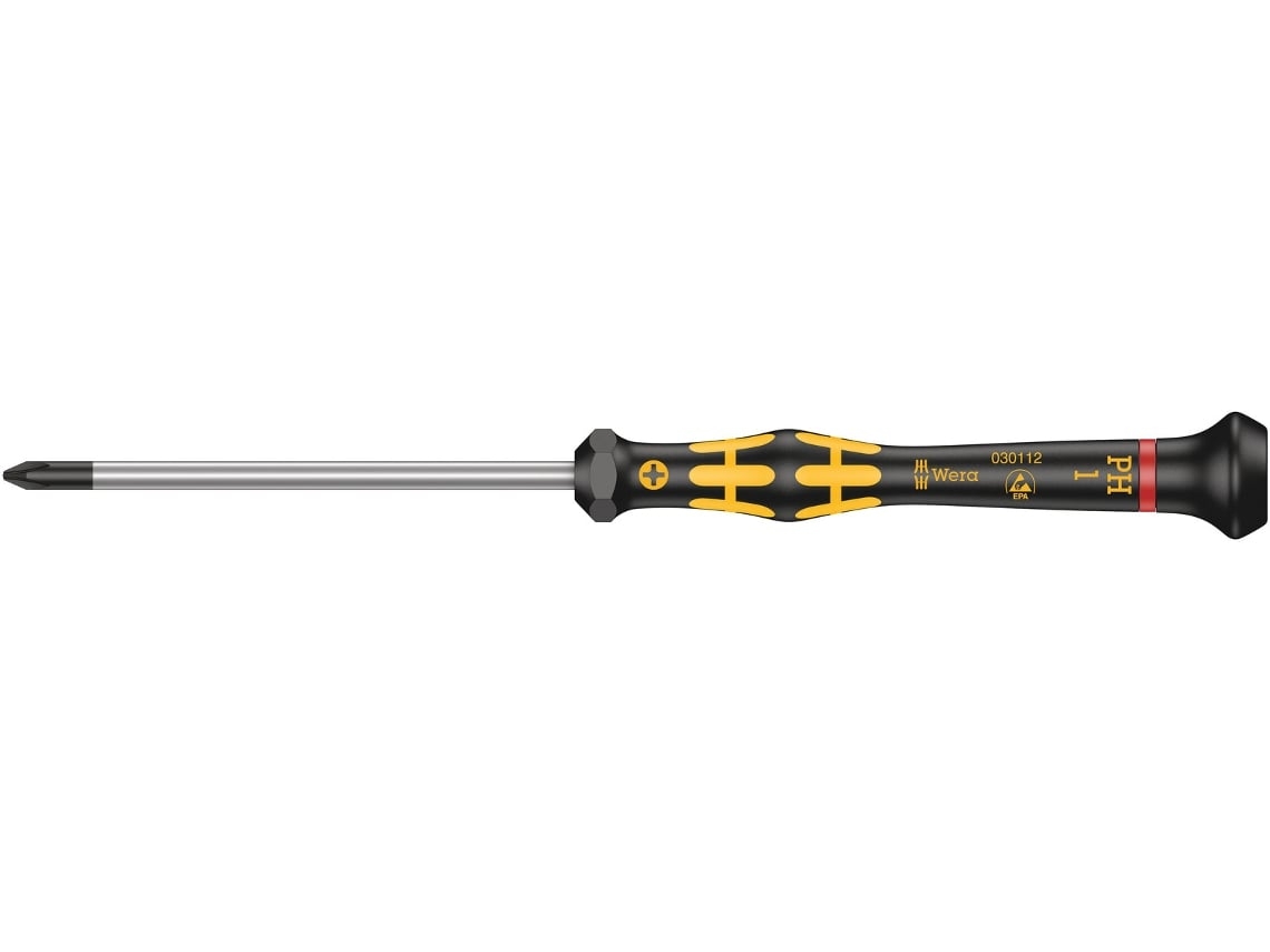 Kraftform Micro 1550 Esd Micro Ph 1 X 80 Mm Chave De Fenda Phillips WERA 05030112001