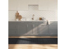 Vidaxl Tapete Retangular 80x1000 Cm Bambu Cinzento