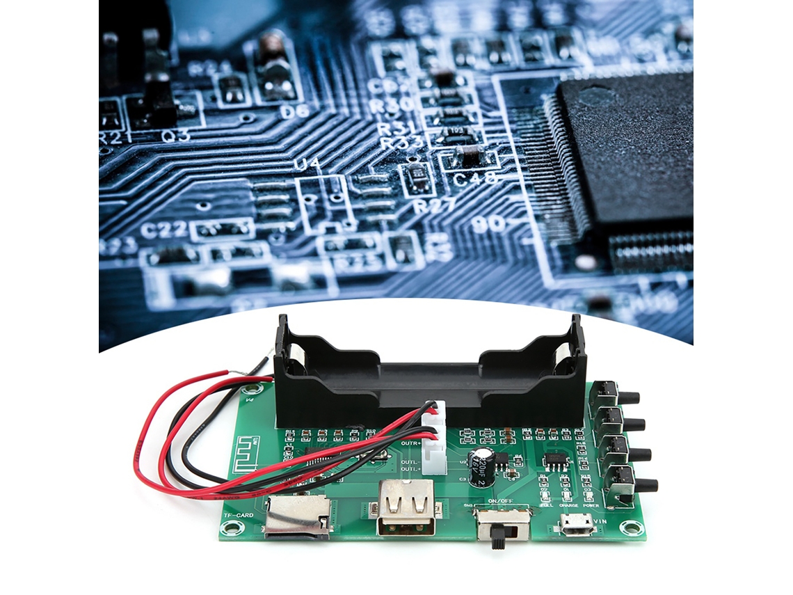 Laxiscreed Amplificador Bluetooth Digital 10w Recarregável Para Áudio Estéreo De Alta Qualidade