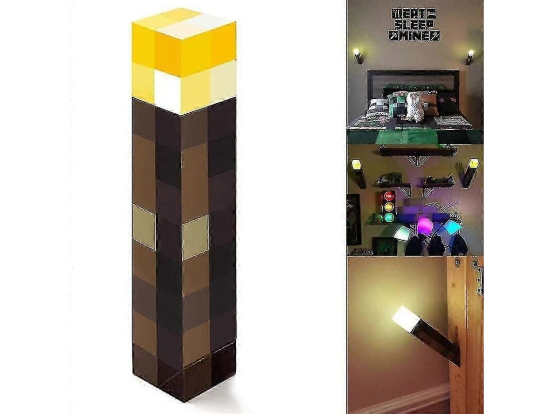 Luminária Noturna Led, Formato De Bloco De Montar, Tema De Videojogo, Alimentação Usb, Para Quarto, Cabeceira, Sala De Estar E Ambiente Acolhedor