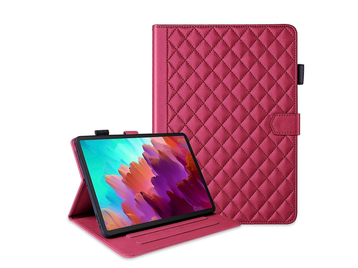 Capa De Couro Com Padrão De Losangos Para Tablet Lenovo Xiaoxin Pad Pro 12.7 2023