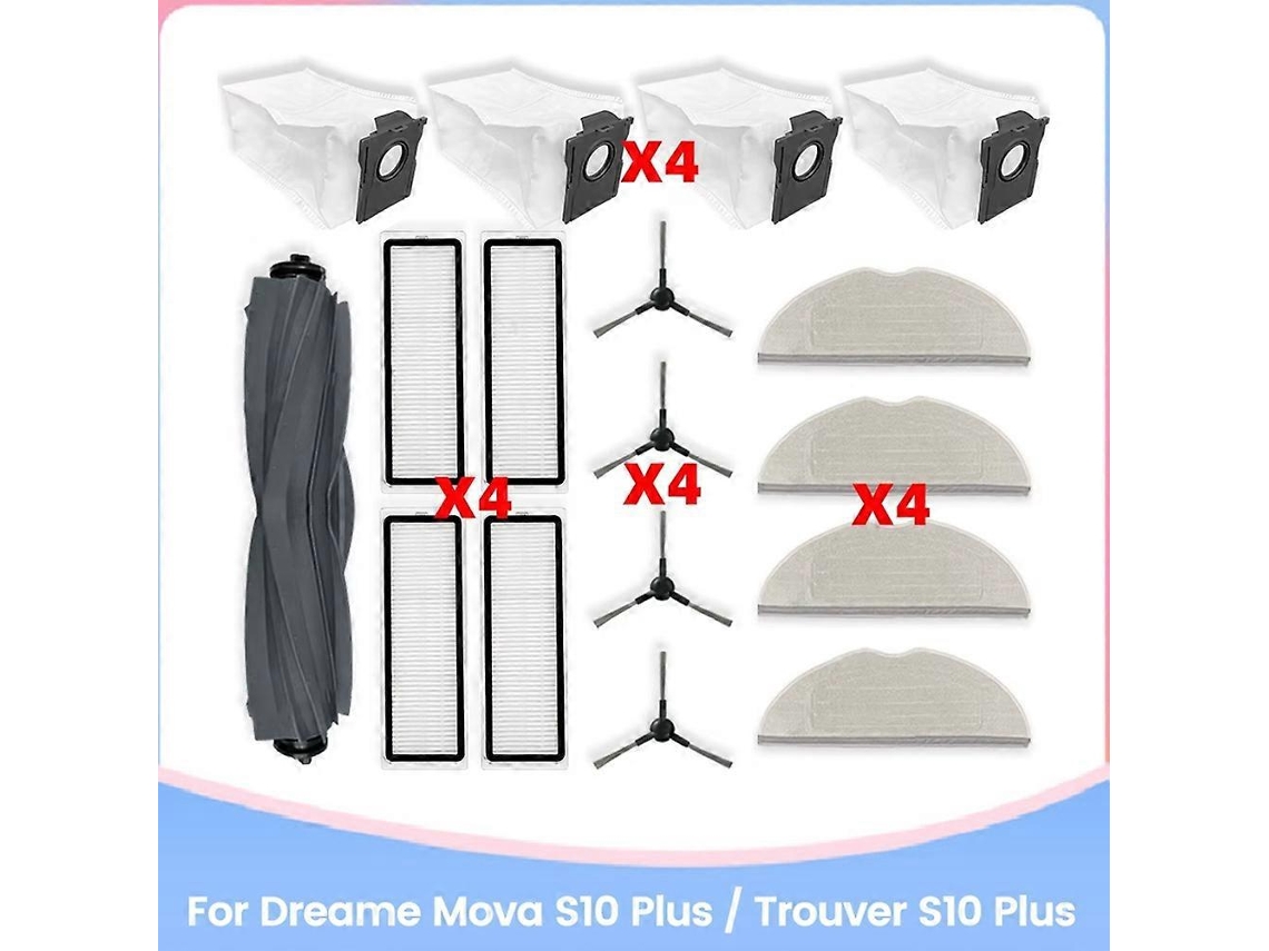 Conjunto De Acessórios Para Aspirador De Pó, Escova Rotativa, Escova Lateral, Filtro, Panos De Esfregão Slowmoose