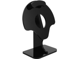 Happyyami Support Pour Casque Audio En Acrylique Noir Stable Et Élégant, Rangement Organisé Pour Bureau Et