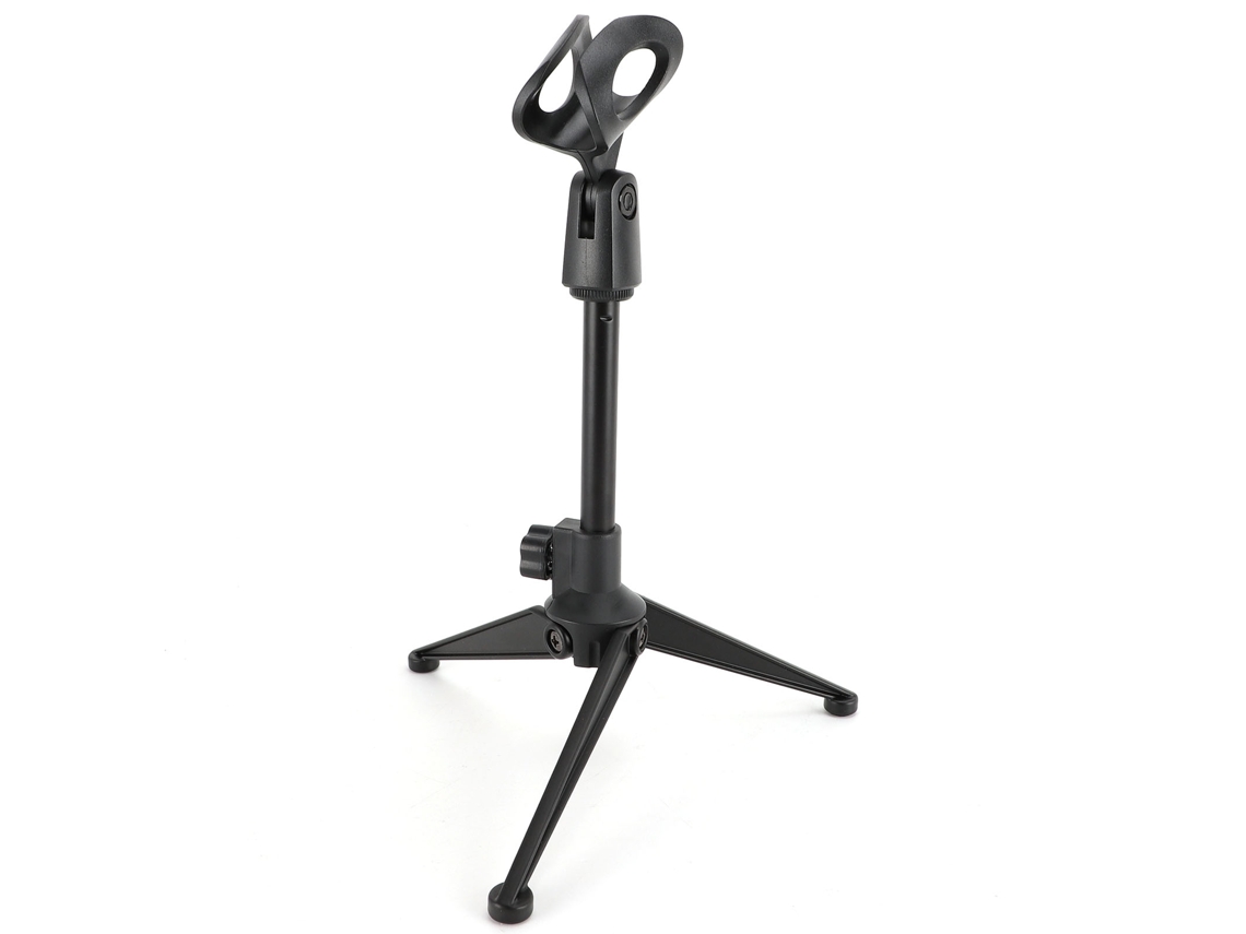 Suporte de microfone de mesa dobrável e portátil com altura ajustável e clipe para transmissões ao vivo e canto | LOGITECH