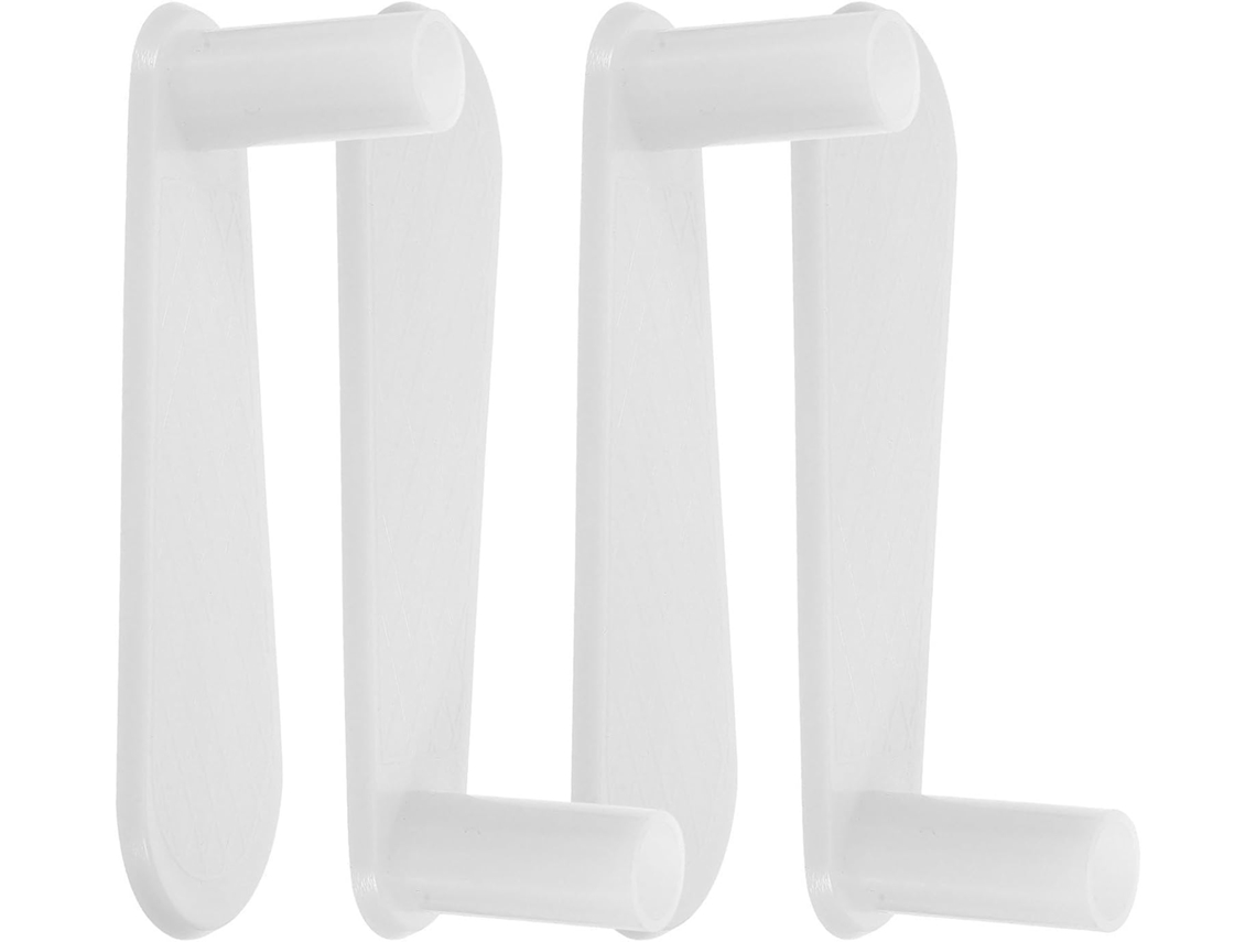 Ukcoco Conjunto De 4 Pés Pressão Para Mosquiteiro, Acessório Para Mosquiteiro De Quarto, Plástico Branco, Leve E Fácil
