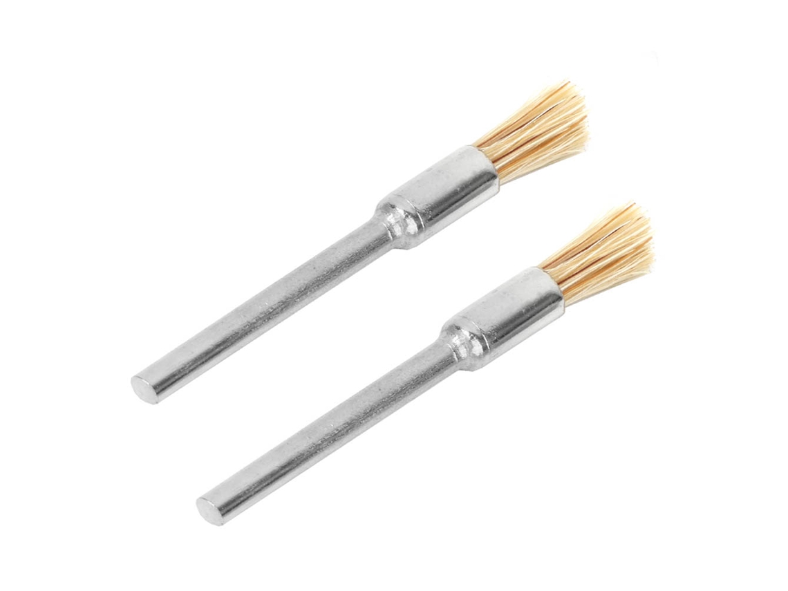 Escova De Cerdas De Porco Branca Laxiscreed Com Pega De Metal Para Polir E Remover Ferrugem