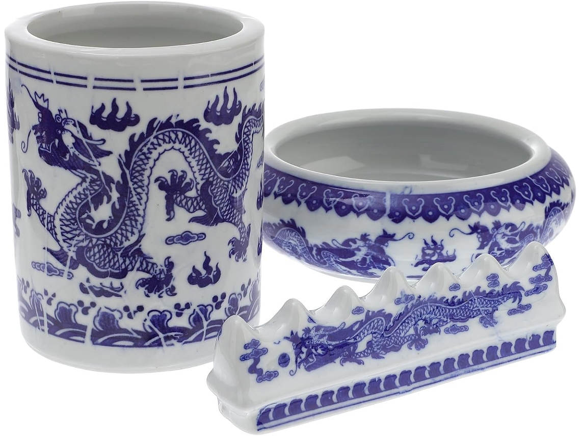 Conjunto De 3 Peças Escritório Caligrafia
