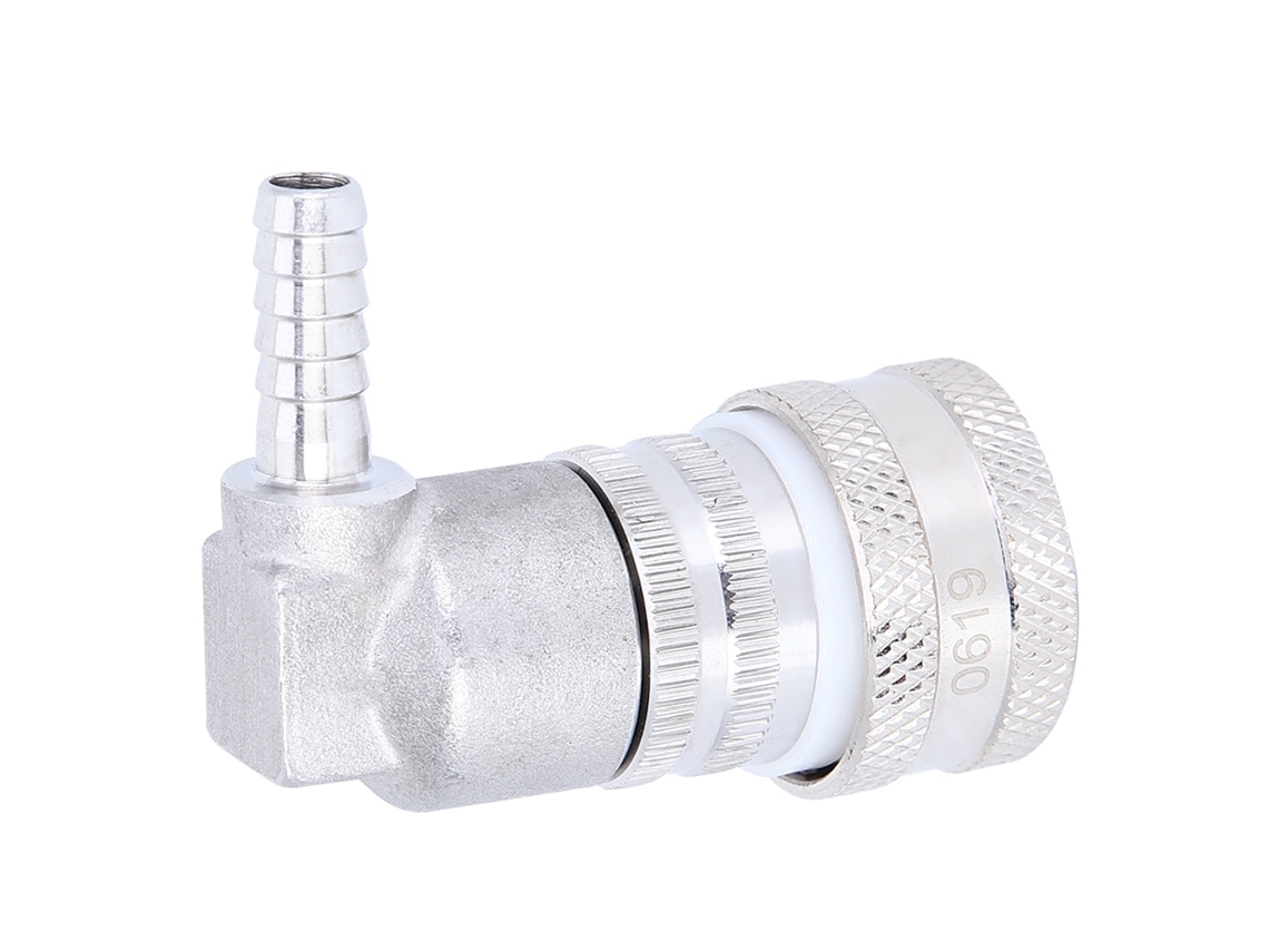 Conector Rápido De Chope Inox Com Bloqueio De Bola