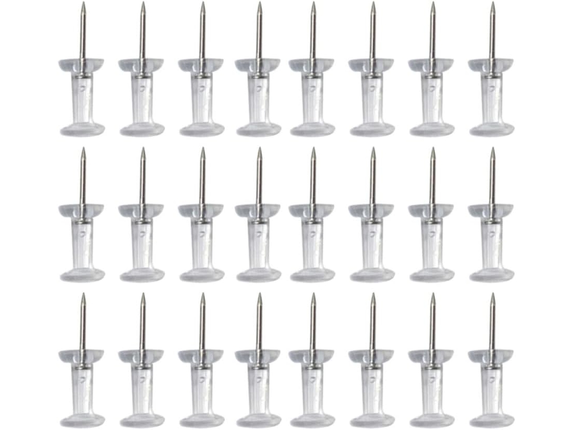 Tachinhas Transparentes E Seguras Para Mapas Calendários, 300 Unidades De Plástico E Metal, Ideais Para Escola E Casa