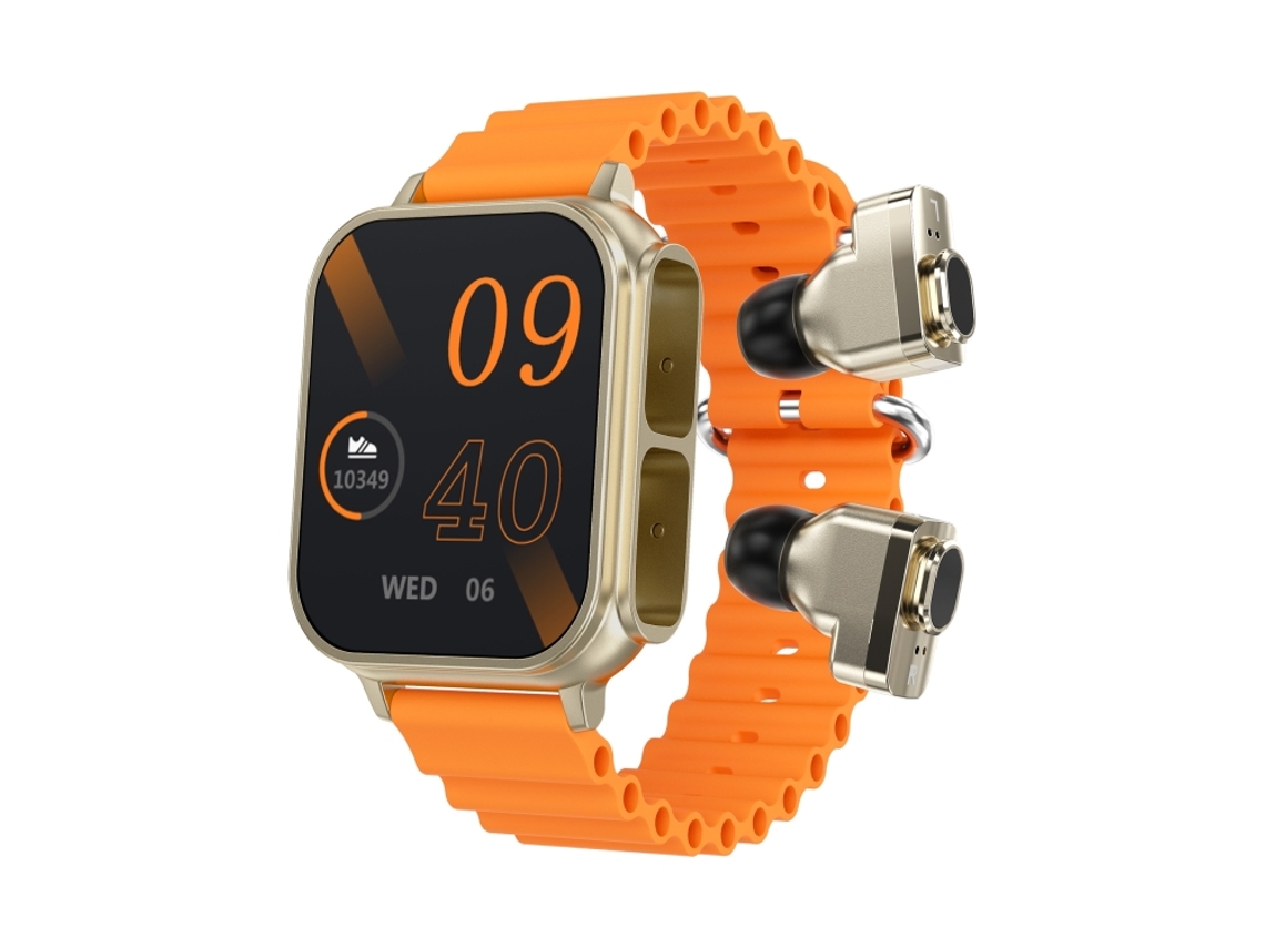 Pulseira Inteligente Com Tela Colorida De 1,96 Polegadas E Suporte Para Monitoramento De Frequência Cardíaca E Pressão Arterial (laranja).
