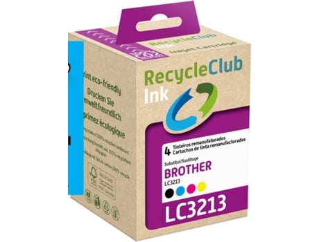 Pack 4 Tinteiros Reciclados RECYCLECLUB Colorido (Brother L3213)
