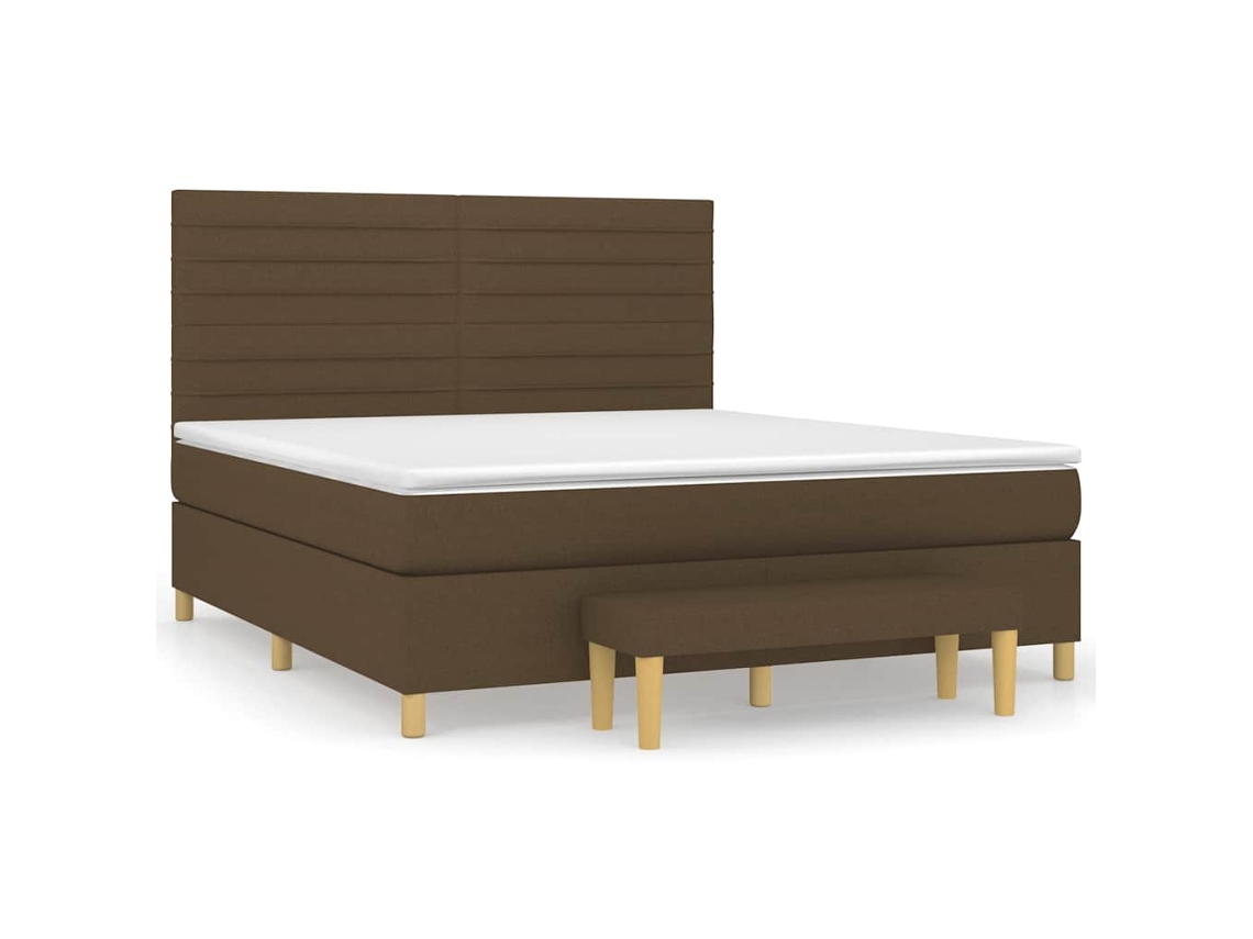 Box Spring Bed, Box Spring Beds Vidaxl Marrom Tecido (180 X 200 Cm)