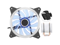 Resfriador De Cpu Ultra-silêncio 4 Calodutos De Latão Radiador 3 Pinos Aurora Azul