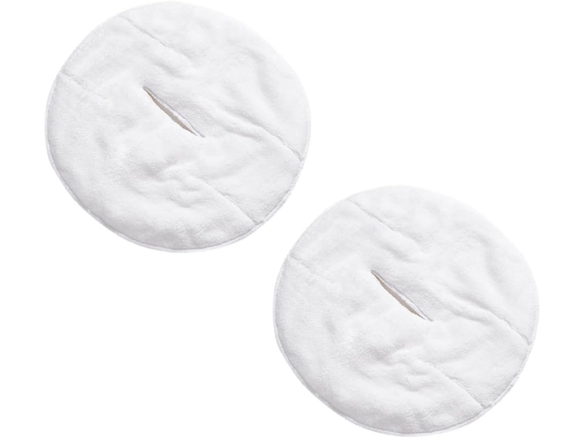 Toalha facial de coral branco para cuidados faciais e compressas.