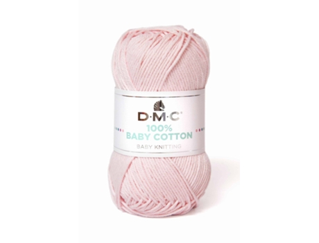Fio de La DMC 100% Baby Cotton 50G Rosa Clarinho 763 382
