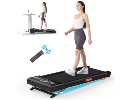 Tapis De Corrida Inclinado 0 9 Bigzzia, Com Elevador Elétrico, 1 10 Km/h, 3.0 Hp, Barulho Menor Que 45db, Carga Máxima 130kg, Preto
