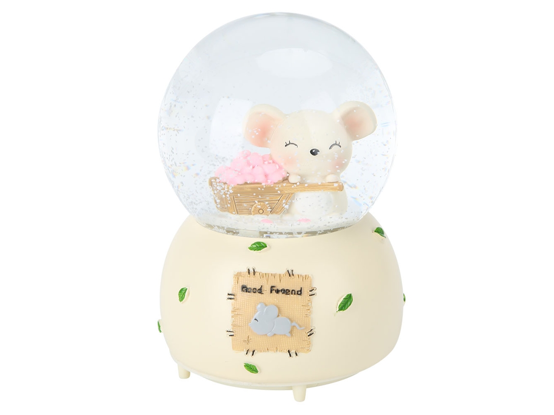 Caixa de Música Mouse Animado Cristal Presente Worten