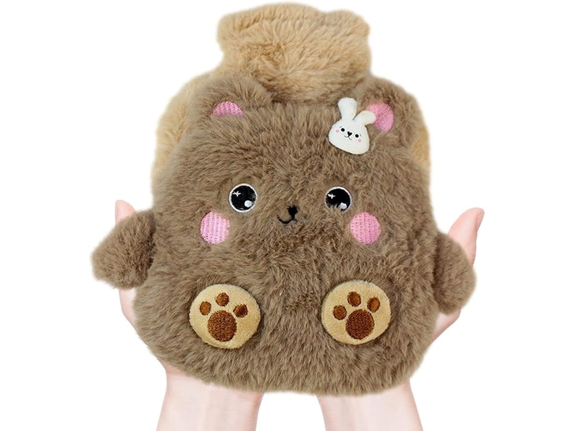 Capa Para Saco De Água Quente Com Dois Bolsos, Borracha Clássica Para Água Quente Ou Fria, Material Ecológico