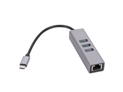 Porta De Rede Usb 3.0 Para Rj45, Divisor Usb, Dock De Extensão Typec, Usb Gigabit 3.0, Hub Hub Brilvibera