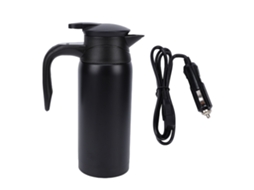 Chaleira Para Carro Laxiscreed Universal 12v/24v Com Visor Digital, Aço Inoxidável De 800ml