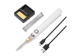 Soldadora Eléctrica Usb Ajustável 5v 8w Com Base E Fio De Solda Handskit