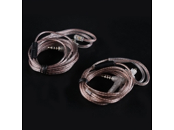 Cabo De Substituição Hifi Conector Dourado E Transparente Preto