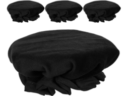 Uonlytech 4 Peças De Capas Protetoras Antiestáticas Redondas Para Maçanetas Portas, Pretas, Com Proteção Contra Impactos