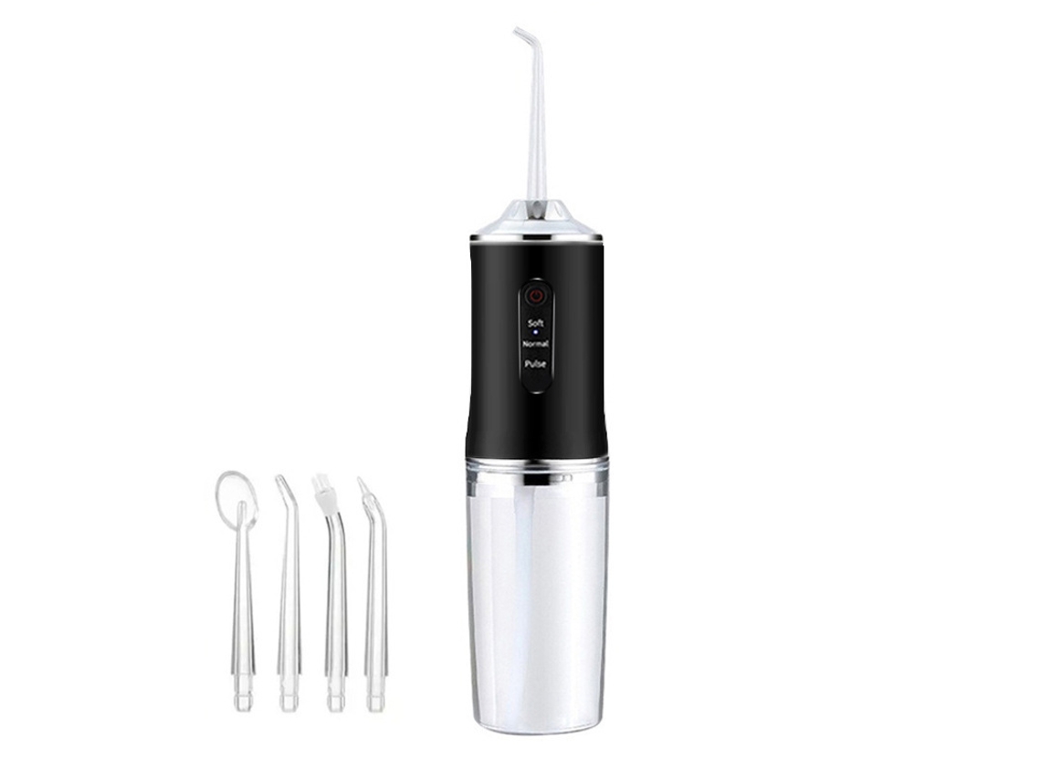 Irrigador Bucal Portátil Recarregável, 3 Modos De Pressão, 4 Bicos Substituíveis, Limpeza Profunda Para Dentes E Gengivas