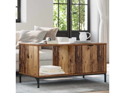 Vidaxl Mesa De Centro Madeira Antiga 90 X 49 X 46 Cm