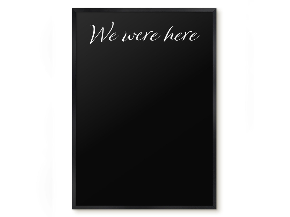 Magnetic Glass Board We Were Here For The Hall Espelharte (50x70 Cm)