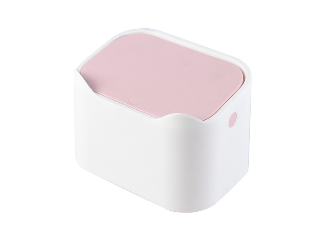 Lixeira de Mesa Pequena com Tampa Removível S/MARCA