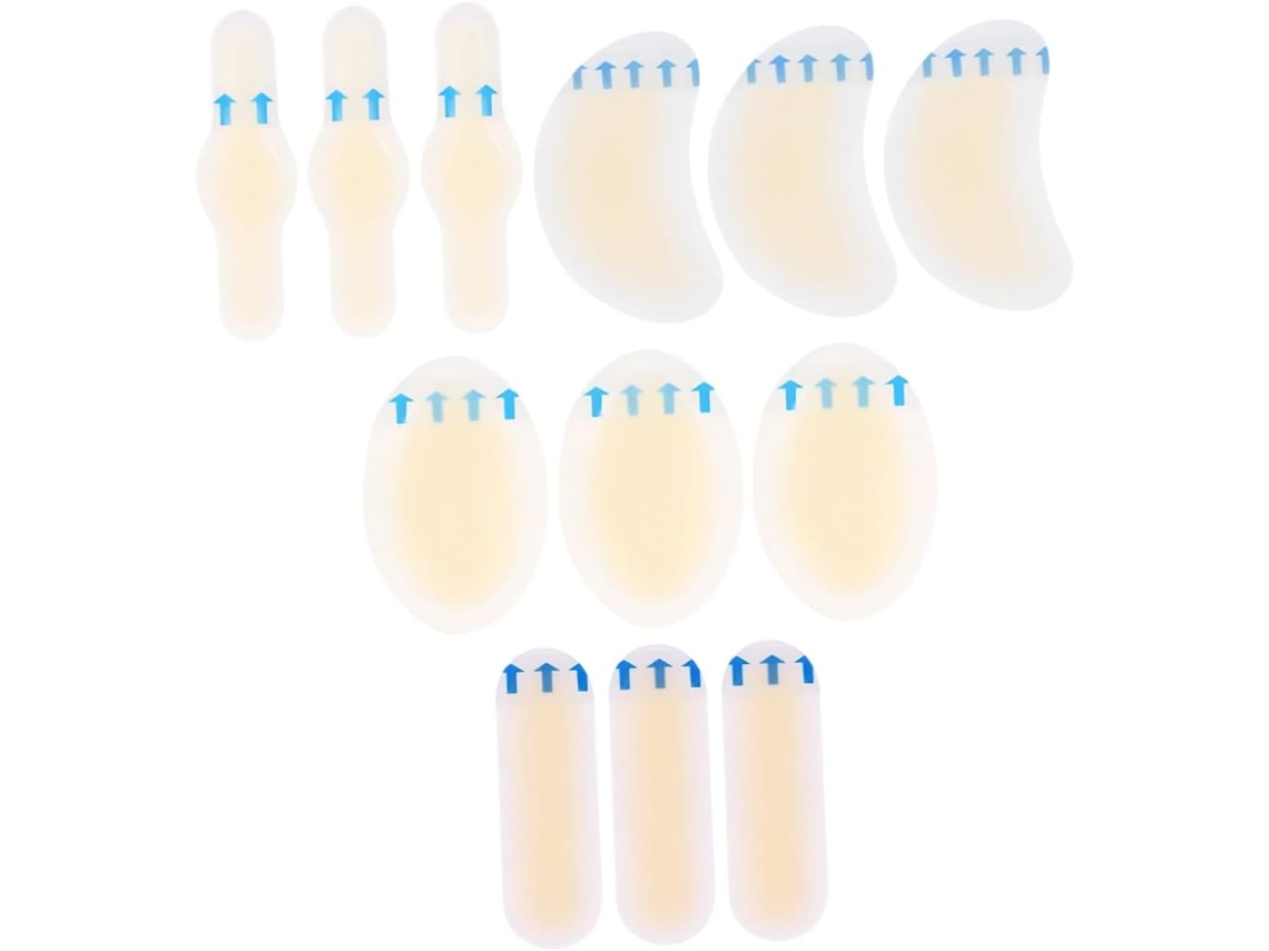 Adesivos De Calcanhar Antidesgaste E Antibolhas, 24 Unidades, Gel Adesivo Fino E Confortável Para Cuidados Com Os Pés