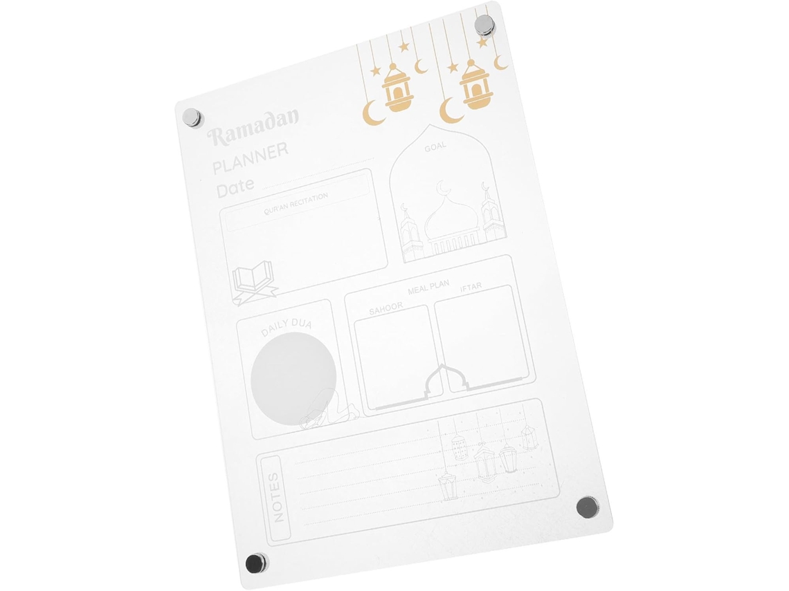 Tableau Magnétique Effaçable À Sec Pour Frigo Planificador Hebdomadaire Repas Mémo Réutilisable Acrylique