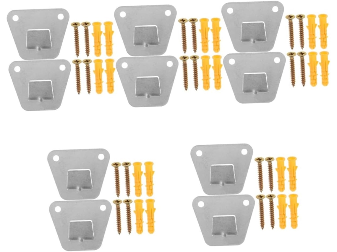 Conjunto Com 5 Suportes De Parede Em Aço Para Ventiladores