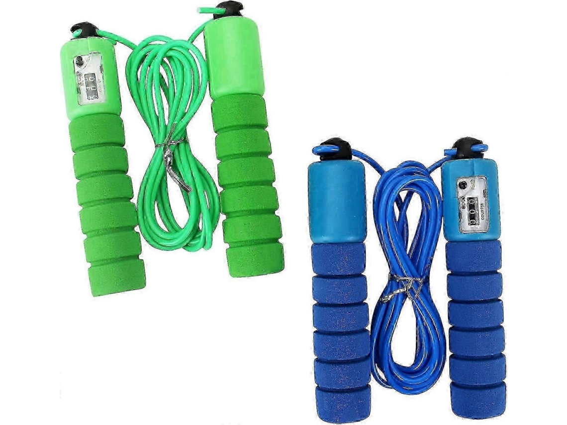 Lurelia Corda De Saltar Ajustável Com Contador, Antiderrapante, Leve, Elástico, Ergonómico
