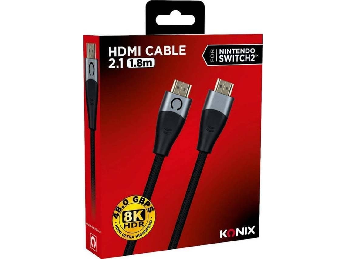 Cabo HDMI 2.1 KONIX Nintendo Switch 2