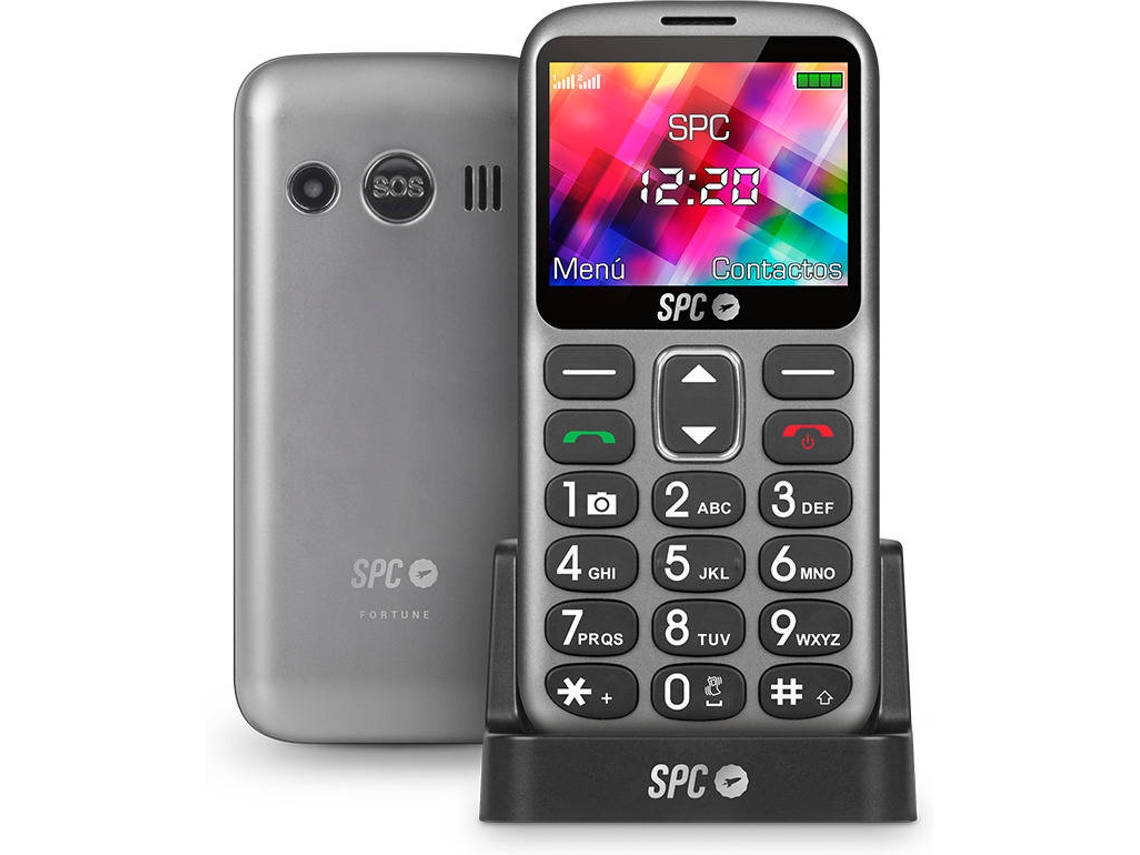 Telemóvel Senior SPC Fortune (Outlet Grade B - 2.3'' - Cinzento)