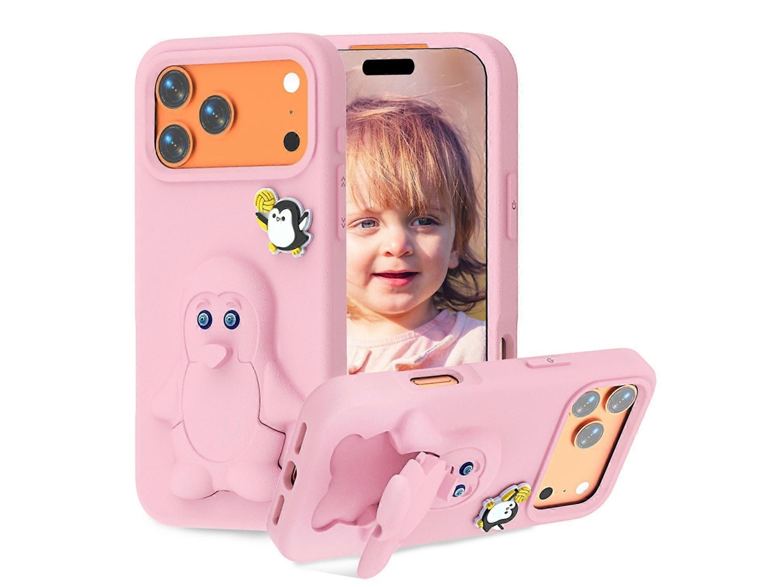 Capa Para Celular Penguin Baby Em Eva À Prova De Choque Com Suporte Para Iphone 17 Pro