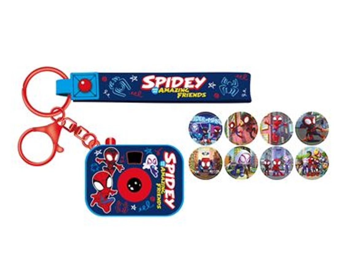 Porta-Chaves PYRAMID Projetor Marvel: Spidey e Friends + 8 Imagens (Outlet Caixa Aberta )