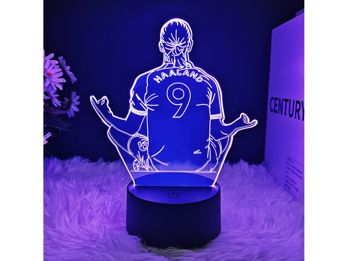 Luminária Noturna 3d com Tema da Copa do Mundo de Futebol e Estrelas BRILVIBERA (tricolor Interruptor)