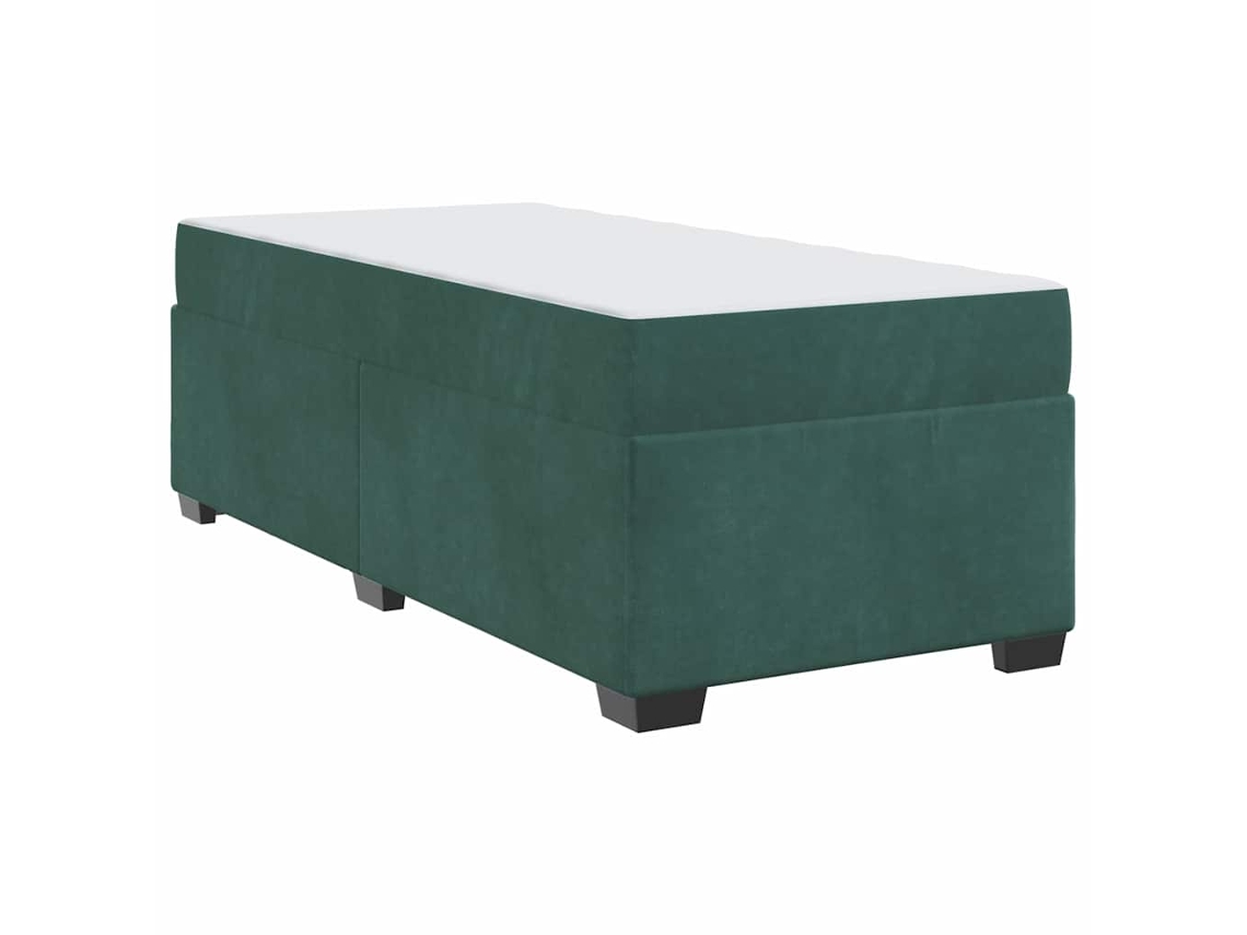 Conjunto 1 Estrutura Da Cama Vidaxl Verde Tecido (80 X 200 Cm)