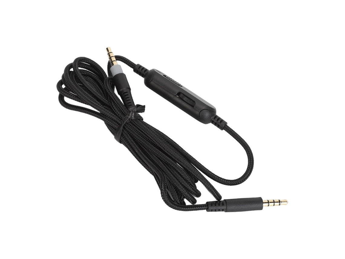 Cordon De Remplacement Para Casque D ' Écoute, Prize 3. 5mm, Câble De Silencieux En Ligne, Son Hifi Noir 6,
