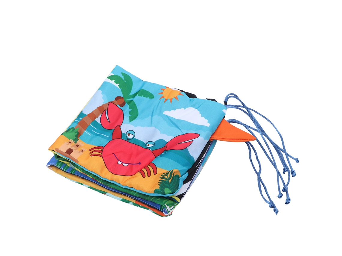 Mali brinquedo Educativo Livro de Tecido para Berço com Chocalho e Espelho Distorcido Tipo C